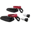 MotorToGo One Pair Red Stem Black House CNC 7/8" Handlebar
