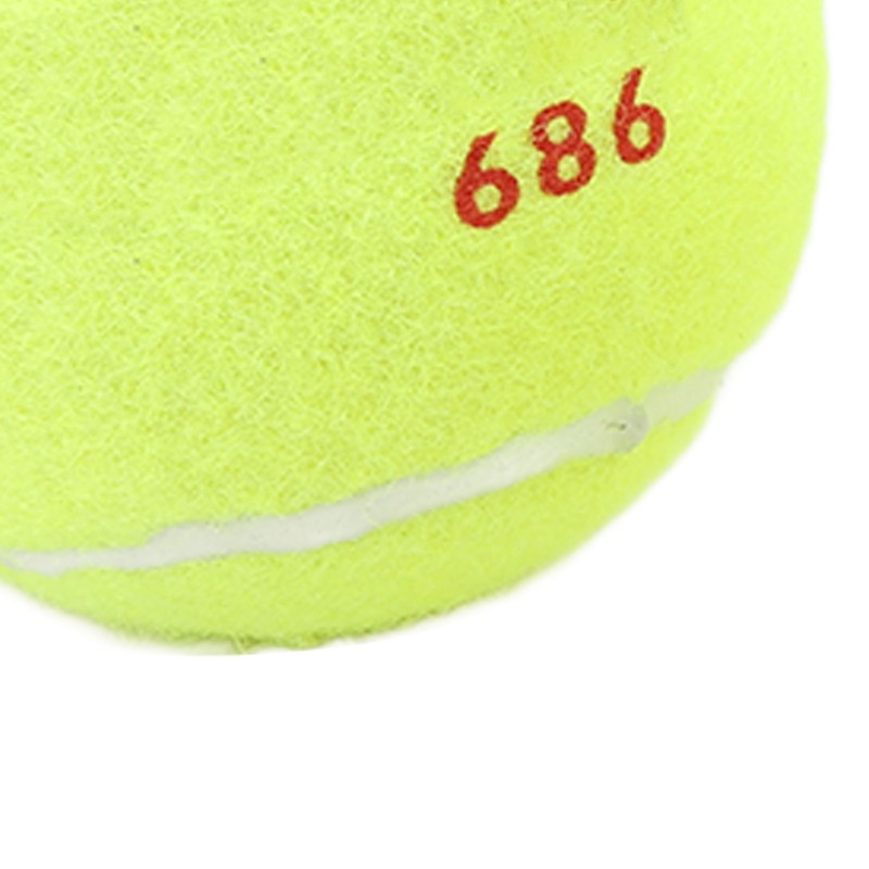 3Pcs Training Tennis Balls 2.6in Chemical Fiber Silicone Accurate Portable
