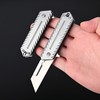 SZHOWORLD Stainless Steel Folding Utility Knife - Heavy Duty Box
