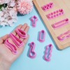 HOBBIESAY 11Pcs Polymer Clay Earring Molds Basic Clay Stamps Mini