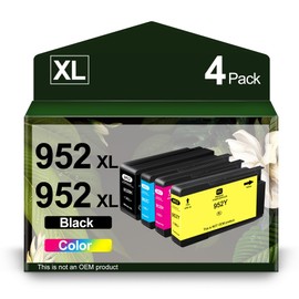 952XL Ink Cartridges Replacement for HP 952 XL 952 Work for OfficeJet Pro 8710 7740 8715 8720 8740 8702 8725 8210 7720 8730 8216 8700 Printer (Black, Cyan, Magenta, Yellow)