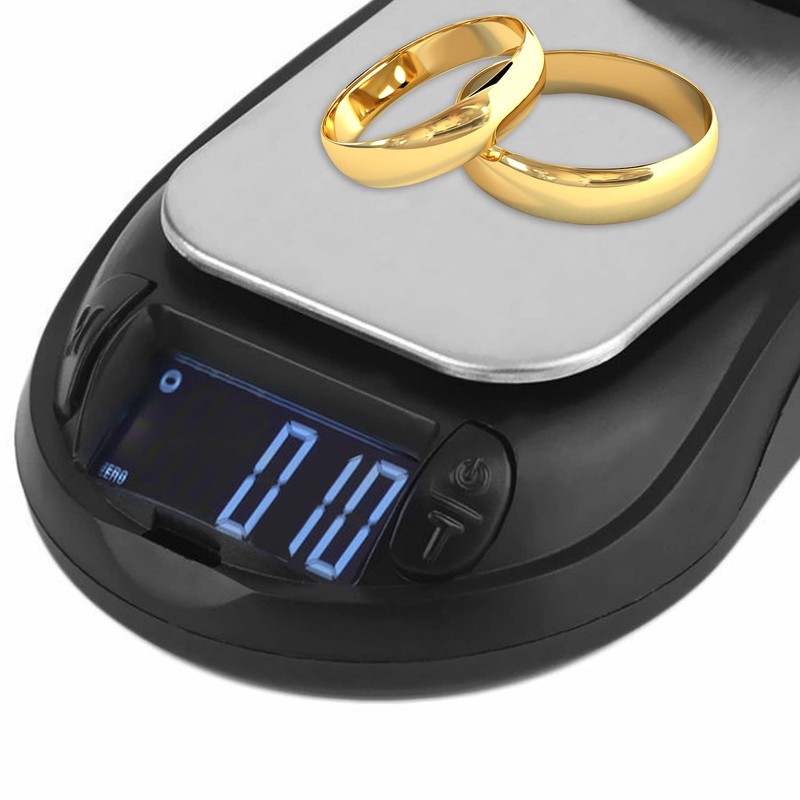 Trimming Shop Digital Pocket Scale with Back-lit LCD Display, Mouse