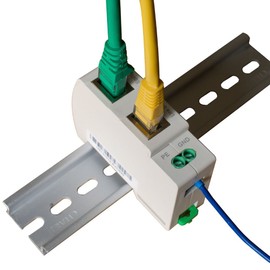 WatchfulEyE WTH-SG/RJ45-O Protector de sobretensiones Ethernet montado en riel DIN 1-2, 3-6 GDT Protección contra sobretensiones