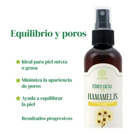 Tónico Facial Hamamelis Reduce Poros Control Grasa 120ml Todo Tipo De Piel Día/noche