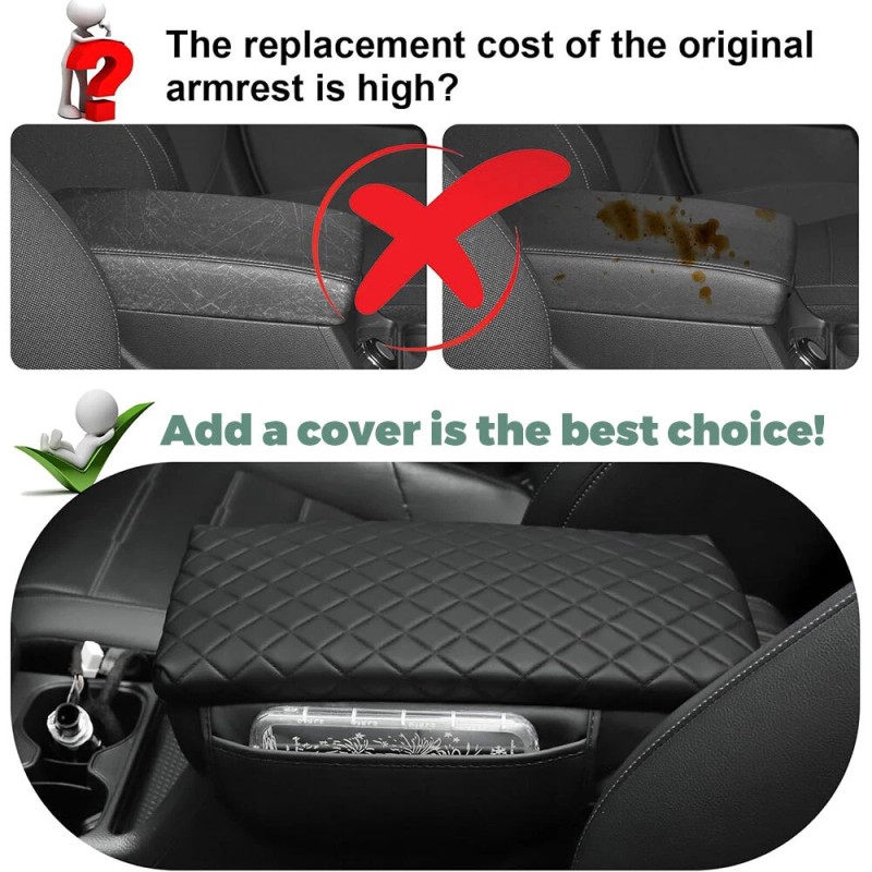 Unbranded For Honda CRV 2023-2025 Car Center Console Armrest Cover