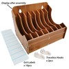ZYRELYNX 8-Tier Upgraded 6 Inch Sandpaper Organizer, Sandpaper Storage Holder