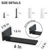 Floating Shelf Brackets Heavy Duty - 1/5 Inch Thick Industrial