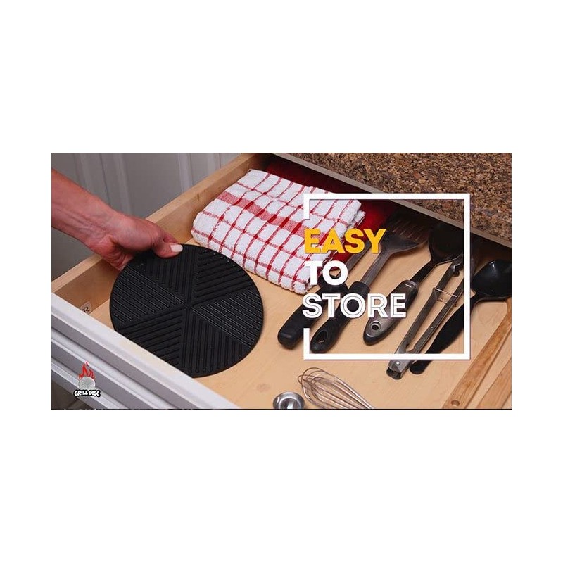 Cast Iron Grill Insert Pan - 7.5" Round Griddle Platte