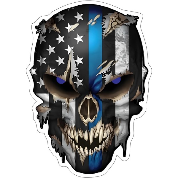 Generic Skull American Flag Vinyl Decal Stickers Car Truck Sniper