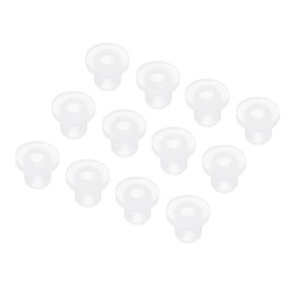 sourcing map 20Pcs T Shape Conical Rubber Grommet Mount Dia 3.5mm ID 1.5mm H 4.5mm Transparent Seal Protection Cable Grommets Flexible for Cable Pipe