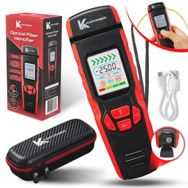 Karvinger Optical Fiber Identifier with EasyClamp Technology - Professional OFI Traffic Identifier Tool with 850 to 1700nm Wave Response - Live Fiber Detection