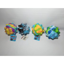 JoeTrend New Pop It Ball Bubble Fidget Sensory Toy Stress Ball Pop It - Blue/Green/LtBlue/White