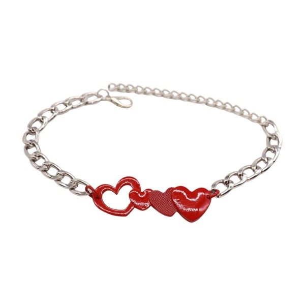 Women Fashion Boot Bracelet Bling Metal Chain High Heel Shoe