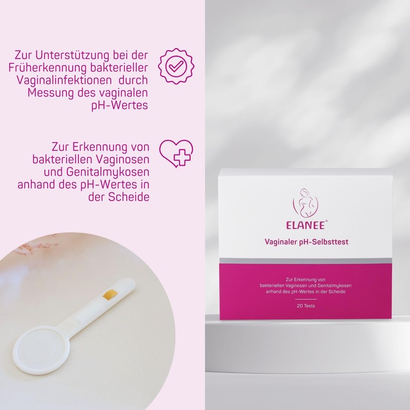 ELANEE Vaginal pH Self Test for Early Detection of Bacterial