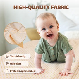 2 Pack Waterproof Mattress Protector Twin Size, Cooling Mattress Cover Twin Size Bed Soft Breathable Mattress Pad Cover Fitted 8-21'' Deep Pocket, Vinyl Free