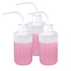 3 Pack Wash Bottles, Chetexus 250ml Safety Lab Wash Bottles,