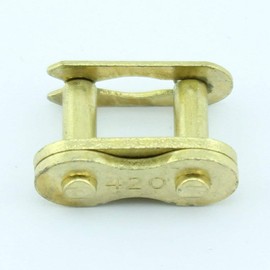 YOFMOO 10pc Gold 420 Drive Chain Repair Master Connector Split Link 50cc 70cc 90cc 110cc 125cc Pit Dirt Bike ATV Quad Scooter Motorcycle Go Kart