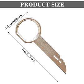 ZQLR-Y 4 Pcs Radio Removal Tool, Car Radio Removal Tool, Trim Removal Tools with Easy Grip Handle, Radio Release Key Extraction Tool Compatible with Most Car Types