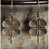 Bronze Four Leaf Clover Earrings Irish. Jewelry Earrings for Women