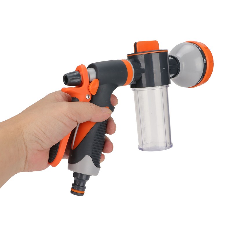 Garden Hose Nozzle 8 Spray Pattern Hose Hand Sprayer for
