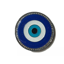 ABS Bling Evil Eye Car Crystal Decoration - Iridescent Glitter Car Emblem