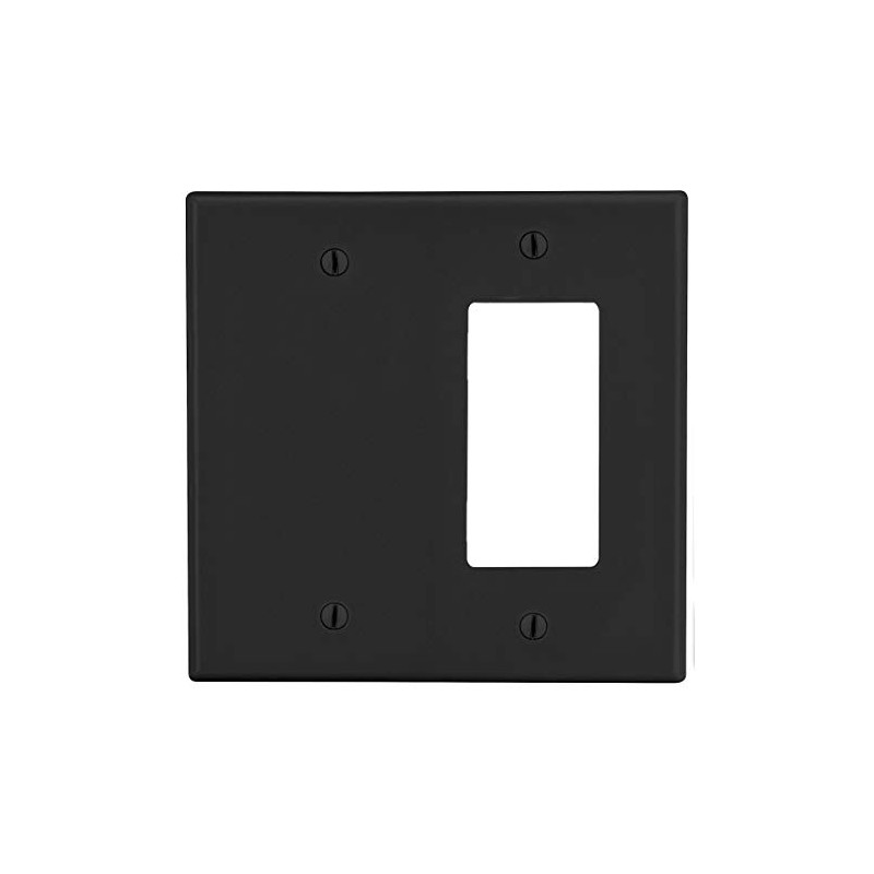 Bryant Electric NP1626GY 2-Gang 1 Decorator/GFCI 1 Blank Wall Plate,