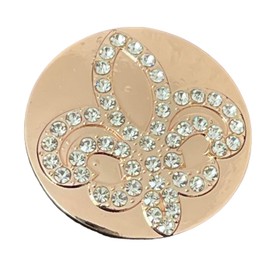 Treend24 Magnetic Brooch Lily Rose Gold Scarf Clip Clothing Magnetic Brooch Poncho Bags Pin Textile Jewellery Owl Heart Star, Metal, Cubic Zirconia