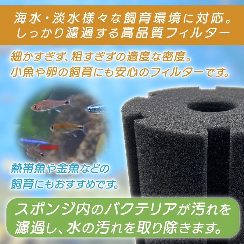 RedBeryl Sponge Filter Aquarium Casting Filtration Device (2 Body, RB2811)