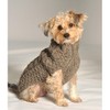 Chilly Dog Cable Dog Sweater, X-Small, Grey