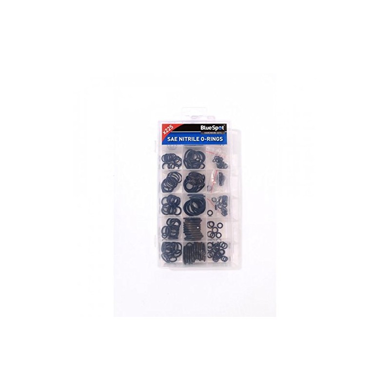 Blue Spot 40520 SAE Nitrile O-Ring Set - Black (225-Piece)