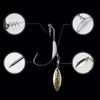 Njord Kalastus Offset Hook with Weight and Spinner Blade Set
