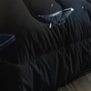 Black White Soccer Comforter 3Pcs Full Size Broken Ball Bedding