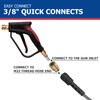 Solivede Short Pressure Washer Gun with Swivel - 3/8" Inlet