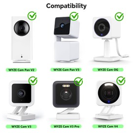 delilyn 25FT Outdoor Power Adapter for Cam V4/Cam OG/V3/V3 Pro, L-Shape Micro USB Extension Cable for Cam Pan V3, IP67 Waterproof Flat Cable Charge Your Camera