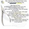 BOW 'OPENING' PLIERS REVERSE ACTION JUMP 'RING' AND PENDANT OPENING
