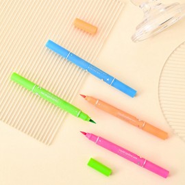 Eye Liner Double-Headed | Portable Eye Liner and Stamp | Portable Cosmetics for Women Ladies, Set of 4 Makeup Tools Long-lasting