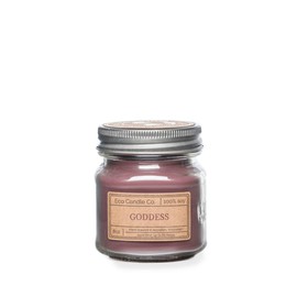 Eco Candle Co. Recycled Candle, Goddess, 8 oz. - Scents of Patchouli, Jasmine, Sandalwood, Cinnamon, Vetiver, & Musk - 100% Soy Wax, Hand Poured, Phthalate Free, Midwest Grown Soybeans