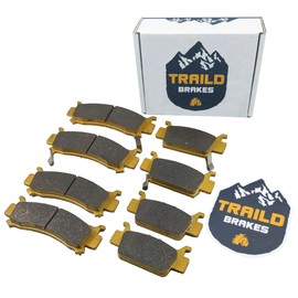 Traild Front & Rear Ceramic Brake Pad Set for Honda Pioneer 1000, 1000-5, 1000-6 2016-2025 Full Vehicle Set