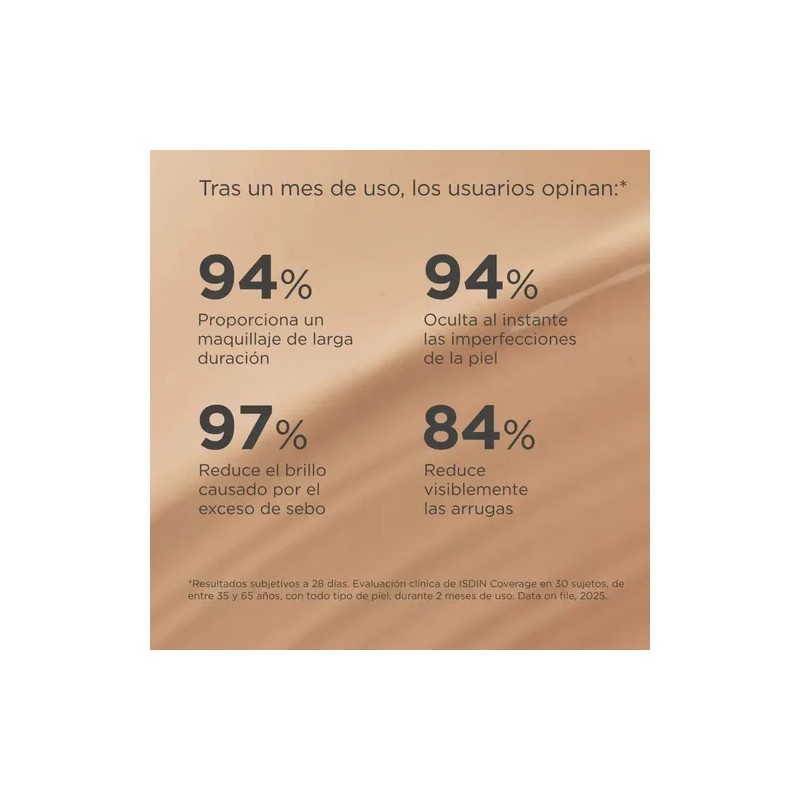 Base De Maquillaje Coverage Spf 50 Sand 30ml Isdin