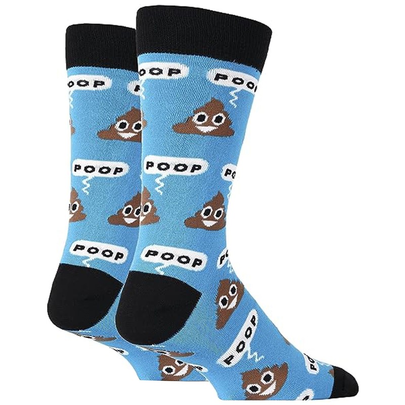 The Flair Shoppe Poop Emoji Crew Socks - Crazy Dress