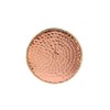 GoCraft Hammered Copper Coasters | Handmade Coasters with Padded Cork
