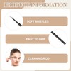 200PCS Micro Brushes Black Disposable Micro Applicator Brushes for Eyelash