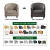 XINGYUEXUAN 2 Piece Stretch Club Chair Slipcover, Soft Barrel Tub