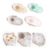 OHPHCALL 4pcs Resin Marble Nail Mixing Palette Unique Design for