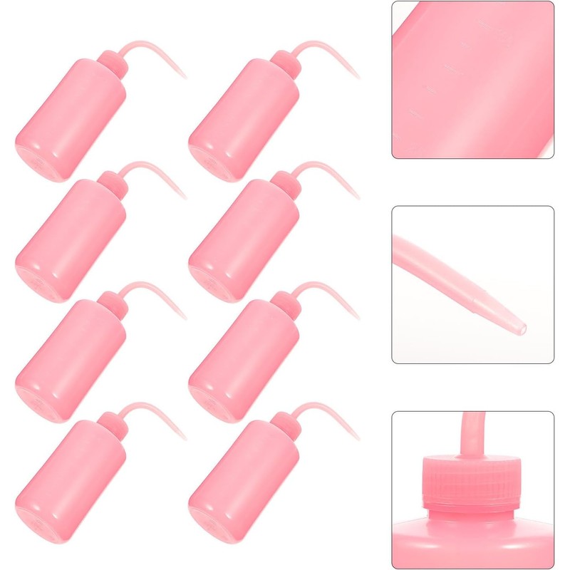 8 Botellas Exprimibles para Limpieza de Pestañas y Cejas 250Ml