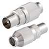 1x IEC Coaxial Male Antenna Cable Coupling Metal Detachable TV