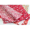 Pack of 9 Red & White 100% Cotton Fabrics for