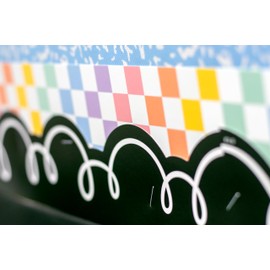 Teacher Created Resources Cool for School Checkers Straight Border Trim (TCR9310)
