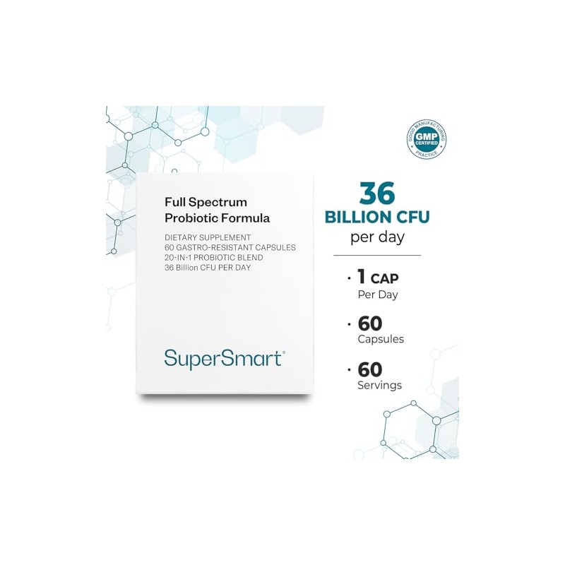 Supersmart - Full Spectrum Probiotics Formula 36 Billion CFU per