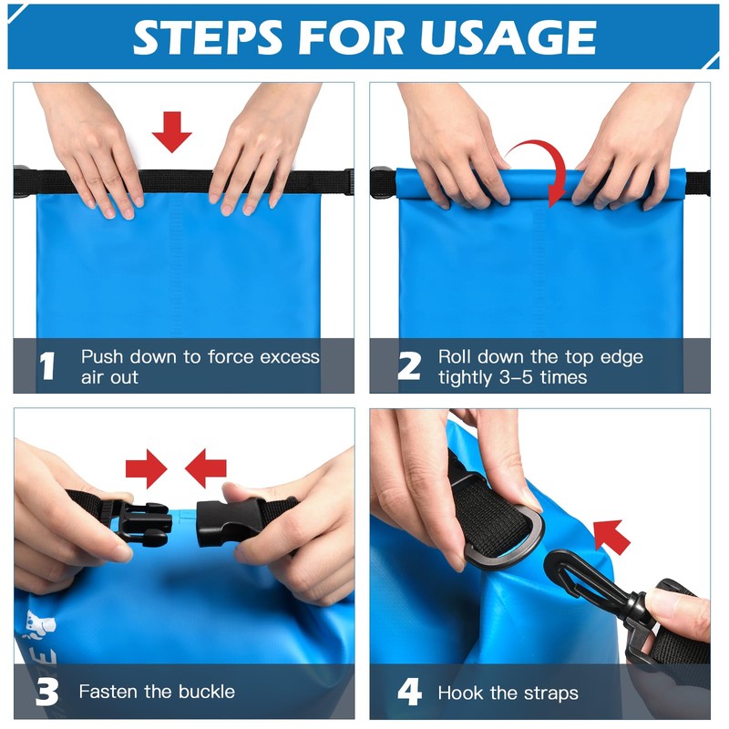 Kiaitre Water Dry Bag, 10L, Water Dry Bag